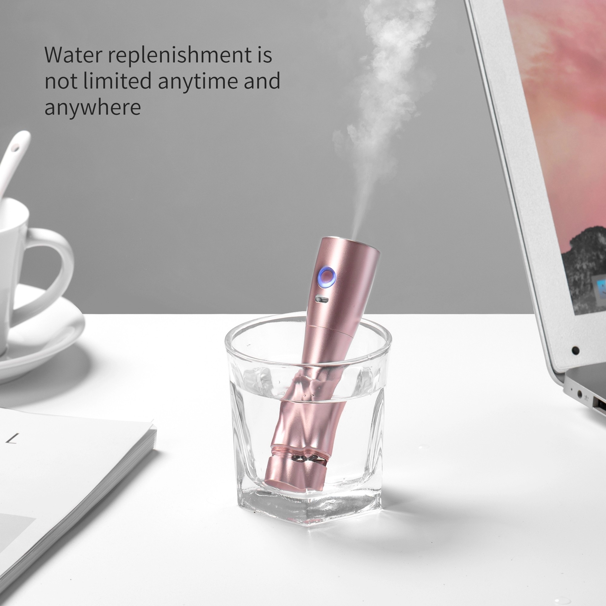 portable facial vaporizer oxygen nano mist spray humidifier