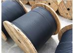 Black Long Fiber Optic Cable , FTTX Aerial Electrical Cable ADSS Type