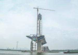 Quality Q235 Steel Formwork Traveller , Concrete Steel Cantilever Form Traveller Easy Operation wholesale