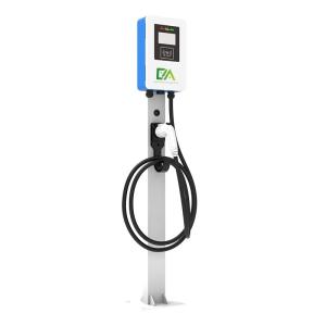 Quality 7KW 11KW 21KW Blue And White Column / Floor Type Single Gun Electric Vehicle AC Charging Pile Household / Commercial wholesale