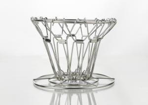 Quality Cone Shape Basket Filter Dripper Pour Over Stainless Steel Coffee Holder For Paper Filter wholesale