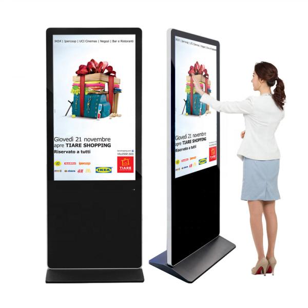 55 Inch Floor Stand Android Digital Signage LCD Advertising Touch Screen Totem