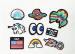Fashion Rainbow Custom Applique Patches Multicolor Used In Shoes