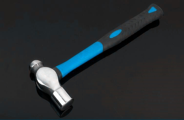 Ball hammer(XL0049-3) with polishing surface,fiberglass handle and good price.