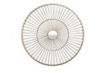 Wrought Frame MDF Decorative Round Metal Wall Art Mirror