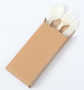 Quality 100 % Biodegradable Disposable Cutlery , Cornstarch Cutlery In Box Packaging-4 wholesale