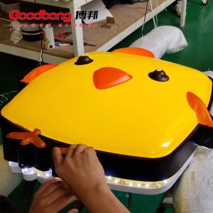 Quality Signboard manufacturer Food company custom-made outdoor cute chicken shaped blister vacuum foam led light box wholesale