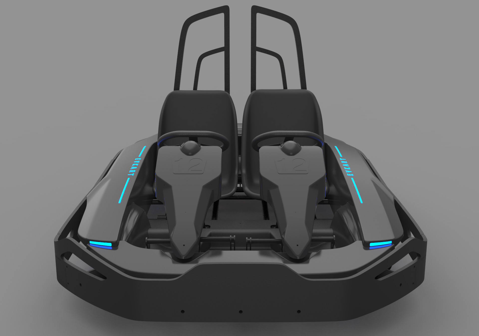 APP Adjustment Control 57Nm 4000W Electric Racing Gokart For Adult