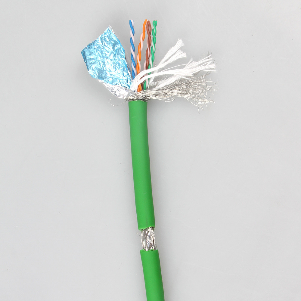 Industrial Drag Chain PROFINET Patch Cable PUR Flexible 8 Core Copper Conductor Network Cable