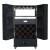 Retro H130cm Wood And Metal Wine Cabinet Industrial Display Cabinet