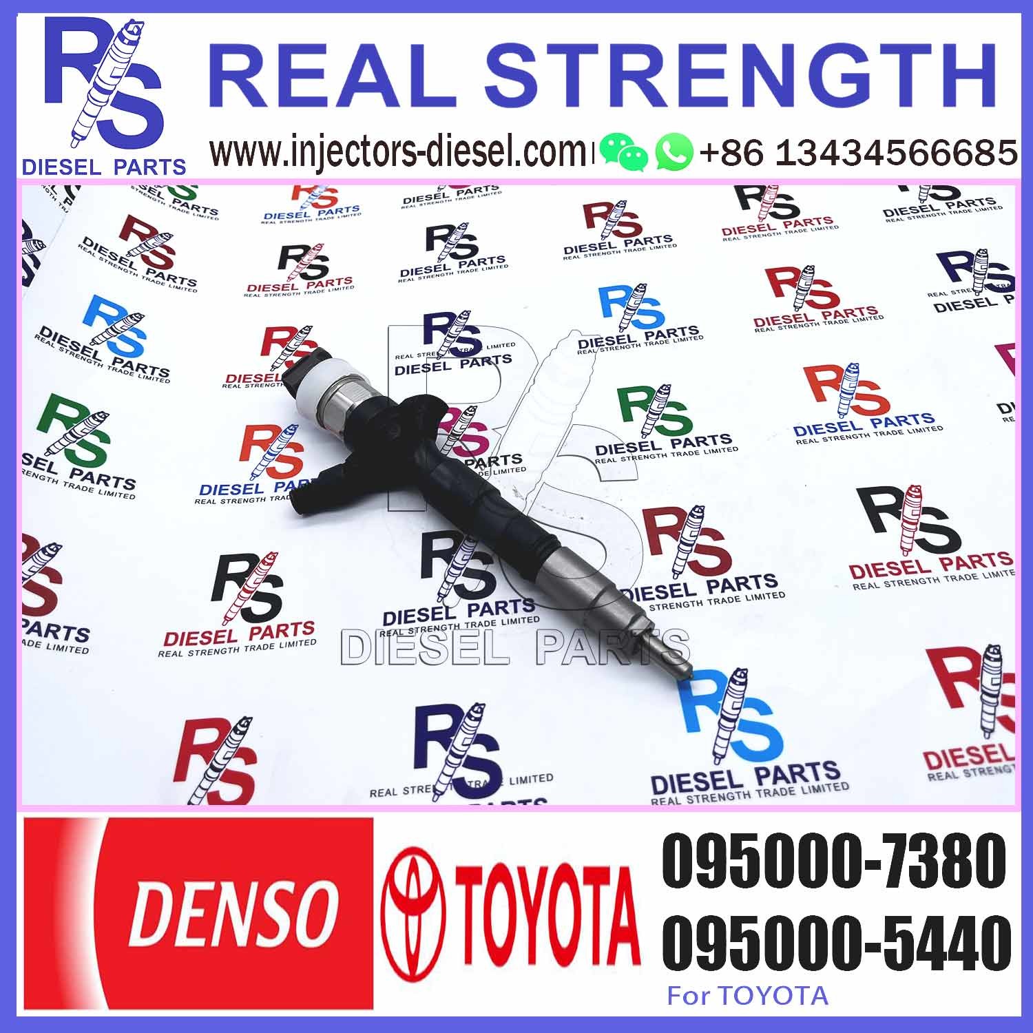 Common Rail diesel fuel Injector 23670-30240 095000-7380 for Diesel engine