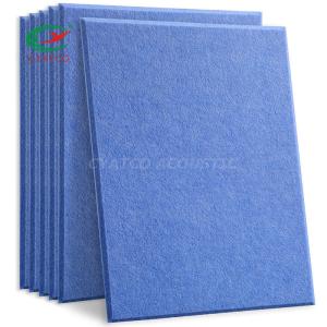 Quality Custom shape Blue Felt Wall Panels Eco Friendly Acoustic Treatment For Classroom wholesale