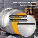 New Product 304 Stainless Steel Steamer Pot Soup Set Stainless Steel Cooker