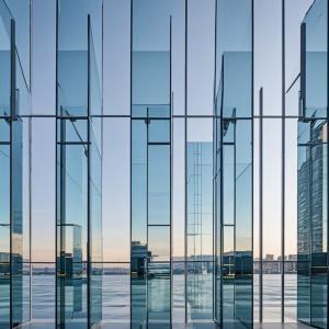 Quality Aluminum Alloy Soundproof Curtain Wall Energy Saving Thermally Broken Curtain Wall wholesale