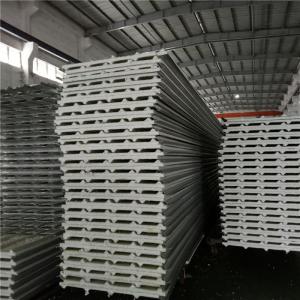 Quality 0.426mm single steel 30mm eps sandwich roof panel with silver paper for warehouse wholesale