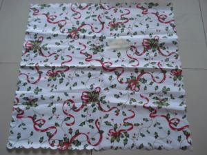 Quality BSCI audit passed-Luxuary 100% Polyester Christmas printed tablecloth wholesale