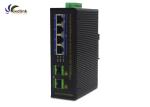 2 Gigabit SFP Slot 4 Port Fiber Optic POE Switch
