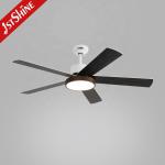 Smart Control LED Ceiling Fan with Light 52-inch 5 MDF Blades and 35/60W Motor
