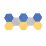 Customized Hexagon Polyester Fiber Sound Proof Acoustic Wall Panels