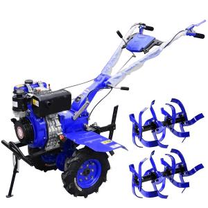 Quality Diesel 4.05KW Agricultural Tiller Machine 178F Stepless Rotary Ploughing wholesale