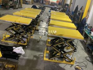 Quality AC Power Hydraulic Table Lifter Scissor Type Lifting Tables Equipment wholesale