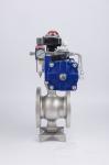 Double Acting Pneumatic Actuator Segment Ball Valve Manufactured by ABC Valve