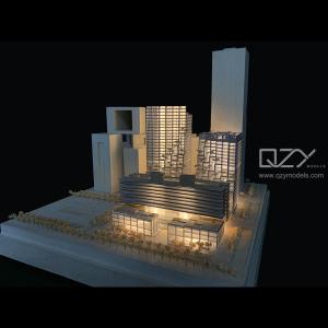 Quality Electronics Headquarters Architecture Mini Models JKP 1/300 White Acrylic wholesale