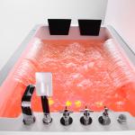 Whirlpool Acrylic Massage Bathtub M1813-D Pure Sanitary Grade ISO9001