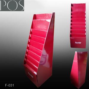 Quality POS Brochure Advertising cardboard floor display stand wholesale