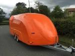 Fibreglass Reinforced Plastic Motorcycle Luggage Trailer Customized Painted