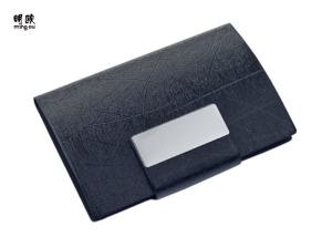 Quality Black Wallet Leather Credit Card Holder , Personalized Business Card Organizer wholesale