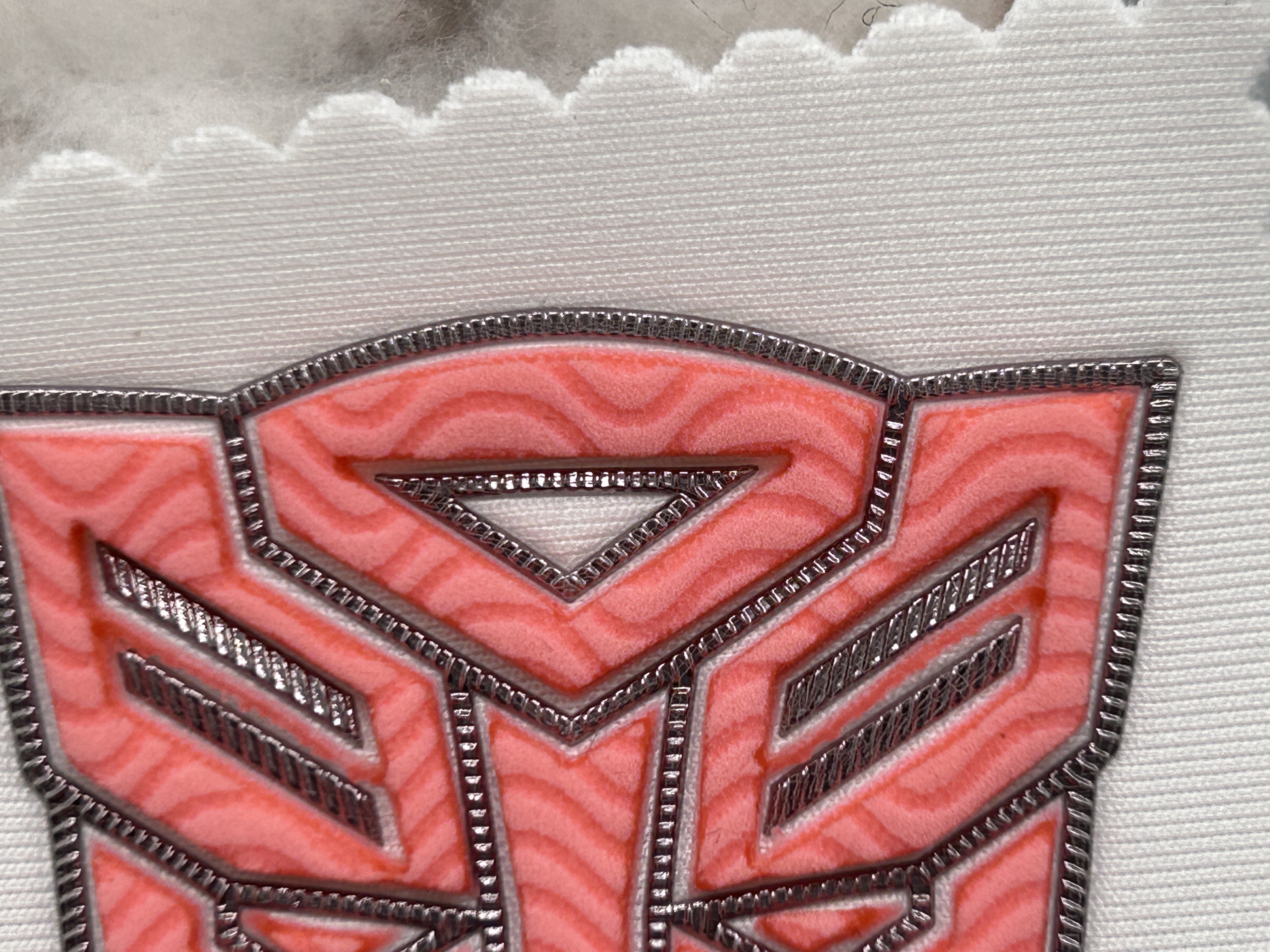 Personalized Embossed Cloth Patches Uniform Custom Shape Design
