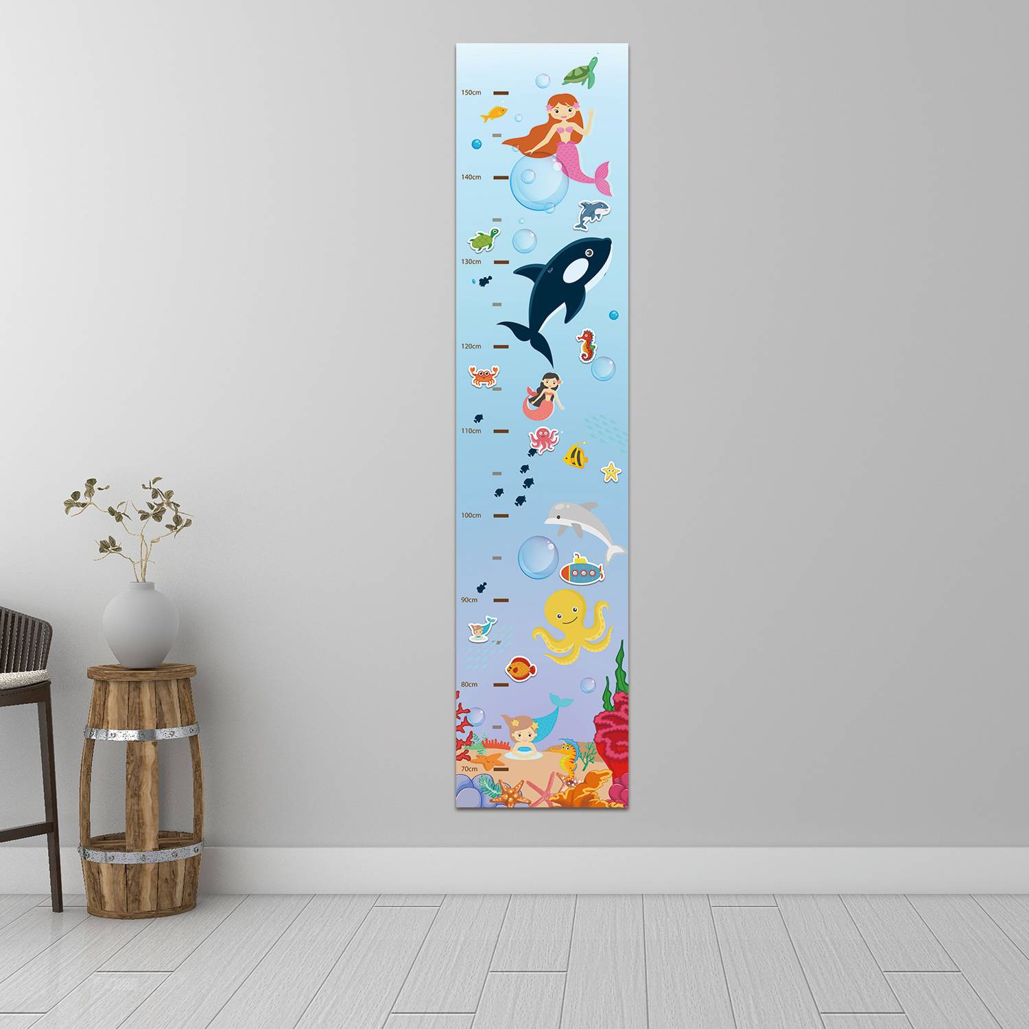 Children Removable Dry Erase Growth Chart Poster