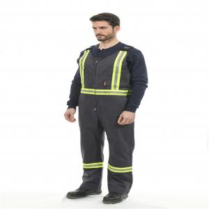 Quality HRC2 Anti Static Fire Retardant Overalls EN1149-3 100% Cotton wholesale
