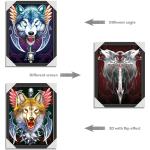 Modern OEM 3D Animals Images , Custom Lenticular Printing Flip Effect