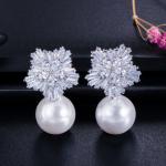 Fashion zirconia earrings cz earrings classic simple earrings design jewelry