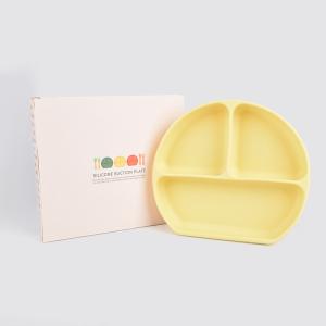 Quality Freezer Safe Silicone Childrens Plates Phthalate Free Silicone Feeding Plate wholesale