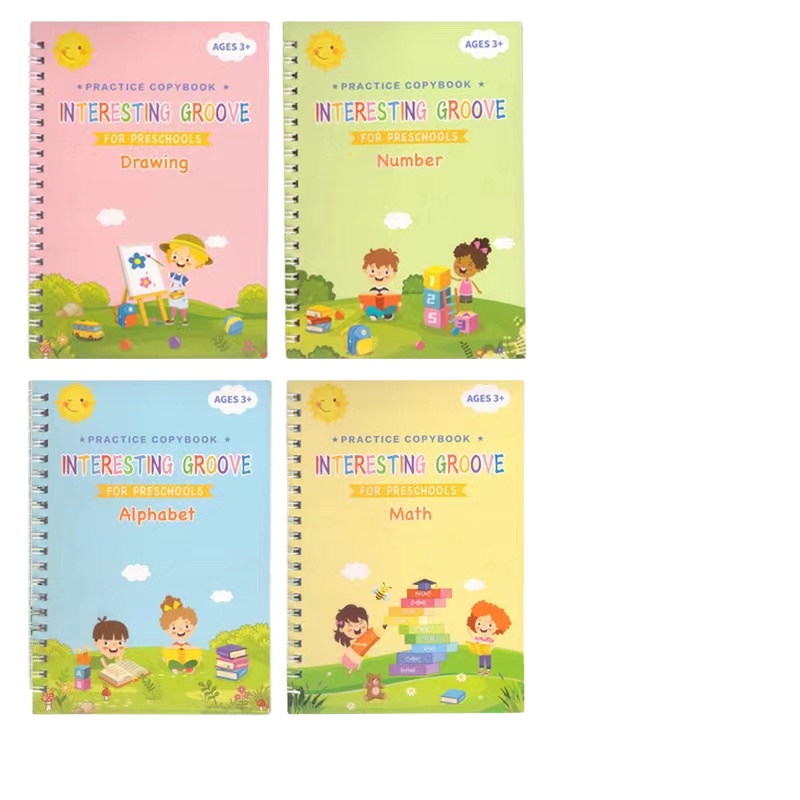 Hot Stamping Hard Cover Book Printing For School Reusable Writing Copybook