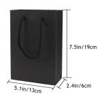 4C PMS Custom Black Paper Bags With Handles Wholesale FSC ROHS certificate
