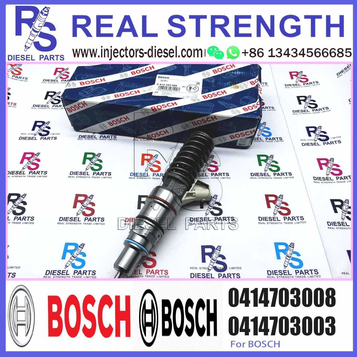 New Injector 0414703008 504287070 504125329 504080487 Common Rail Fuel Diesel Injector for IVECO STRALIS