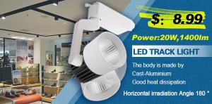 Quality 20 Watt COB Commercial Lighting Fixture , Cast Aluminium Led Track Light wholesale