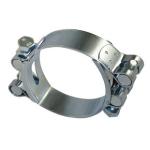 European Stainless Steel Heavy Duty Double Bolt Hose Clamp Pipe Clamp 20mm 24mm