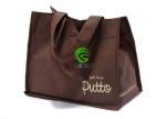 PP Non Woven Shopping Bag For Packaging Black Color Handled Customized Size