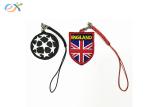 Personality Logo Embroidered Keychain Size Customized For Promotion Business