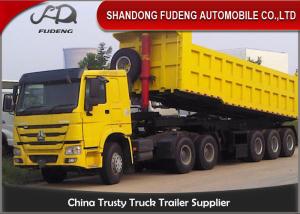 Quality 30 Cubic Meters Landing Gear 28t Dump Semi Trailer wholesale