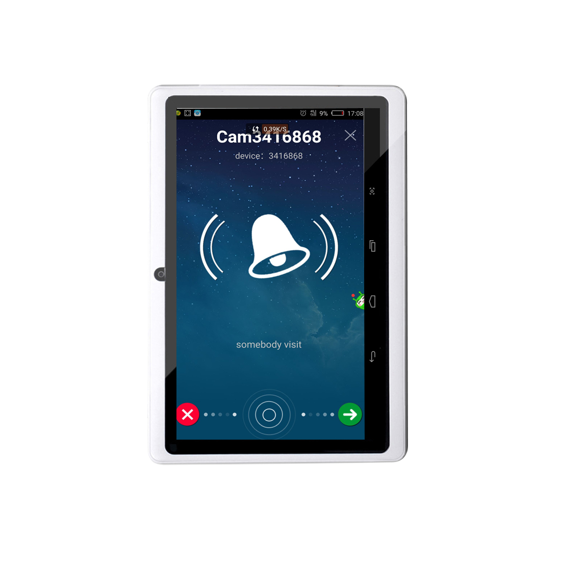 TCP / IP Video Door Phone 92 Degrees Camera Viewing Angle With RFID Card Reader
