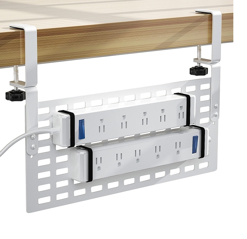 Steel Under Desk Cable Organizer Tray with High Capacity Adjustable Docking Station