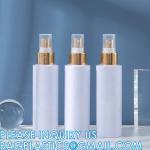Cosmetic Spray Bottles PET Plastic 60ml 80ml 100ml 120ml Gold Plating Pump Water