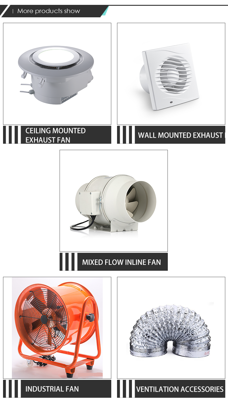 Customized Logo Plastic Wall Mounted Exhaust Fan for Household Kitchen Bathroom Window
