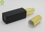 30ml Square Black Glass Cosmetic Containers For Whitening Emulsion / Foundation